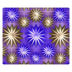 Stars Patterns Christmas Background Seamless Double Sided Flano Blanket (Small) 