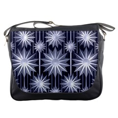 Stars Patterns Christmas Background Seamless Messenger Bags by Nexatart