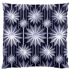 Stars Patterns Christmas Background Seamless Large Cushion Case (one Side) by Nexatart