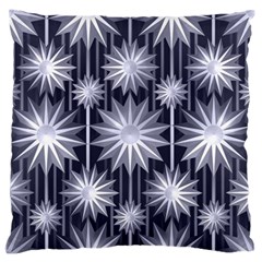 Stars Patterns Christmas Background Seamless Large Flano Cushion Case (two Sides) by Nexatart