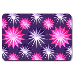 Stars Patterns Christmas Background Seamless Large Doormat  by Nexatart