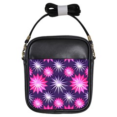 Stars Patterns Christmas Background Seamless Girls Sling Bags by Nexatart