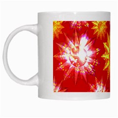 Stars Patterns Christmas Background Seamless White Mugs by Nexatart