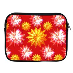 Stars Patterns Christmas Background Seamless Apple Ipad 2/3/4 Zipper Cases by Nexatart