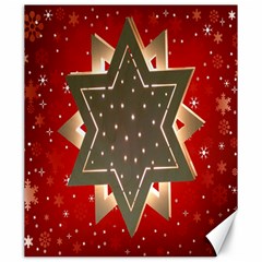 Star Wood Star Illuminated Canvas 20  X 24   by Nexatart