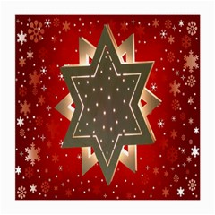 Star Wood Star Illuminated Medium Glasses Cloth by Nexatart