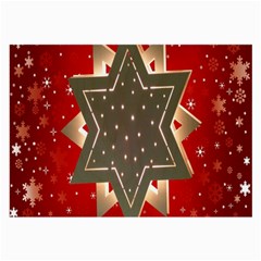 Star Wood Star Illuminated Large Glasses Cloth (2-side) by Nexatart