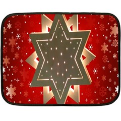 Star Wood Star Illuminated Double Sided Fleece Blanket (mini)  by Nexatart