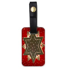 Star Wood Star Illuminated Luggage Tags (one Side)  by Nexatart