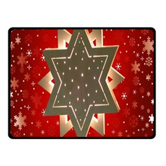 Star Wood Star Illuminated Double Sided Fleece Blanket (small)  by Nexatart