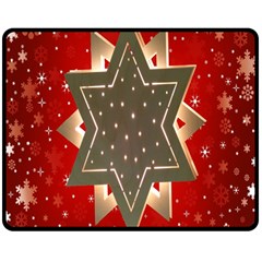 Star Wood Star Illuminated Double Sided Fleece Blanket (medium)  by Nexatart