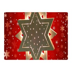 Star Wood Star Illuminated Double Sided Flano Blanket (mini)  by Nexatart