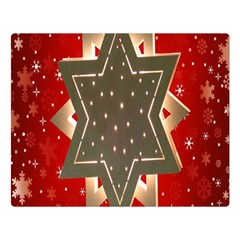 Star Wood Star Illuminated Double Sided Flano Blanket (large)  by Nexatart