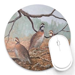 Bob White Quail Round Mousepads