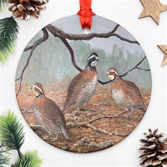 Bob White Quail Ornament (Round)