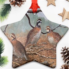 Bob White Quail Ornament (Star)