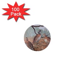 Bob White Quail 1  Mini Buttons (100 pack) 