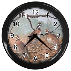 Bob White Quail Wall Clocks (Black)