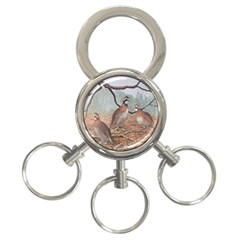 Bob White Quail 3-Ring Key Chains