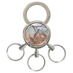 Bob White Quail 3-Ring Key Chains Front