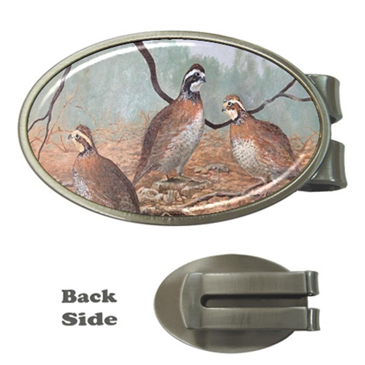 Bob White Quail Money Clips (Oval) 