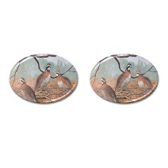 Bob White Quail Cufflinks (Oval)