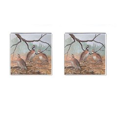 Bob White Quail Cufflinks (Square)