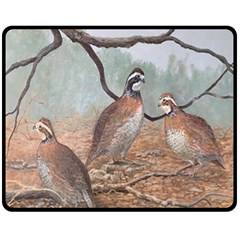 Bob White Quail Fleece Blanket (Medium) 