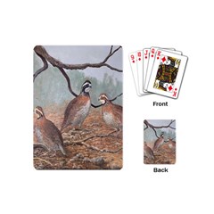 Bob White Quail Playing Cards (mini)  by digitaldivadesigns