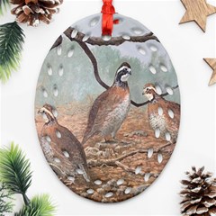 Bob White Quail Ornament (Oval Filigree)