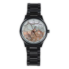 Bob White Quail Stainless Steel Round Watch