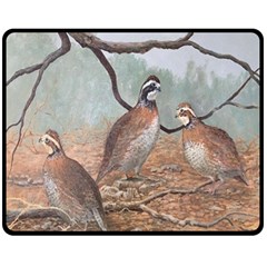 Bob White Quail Double Sided Fleece Blanket (Medium) 