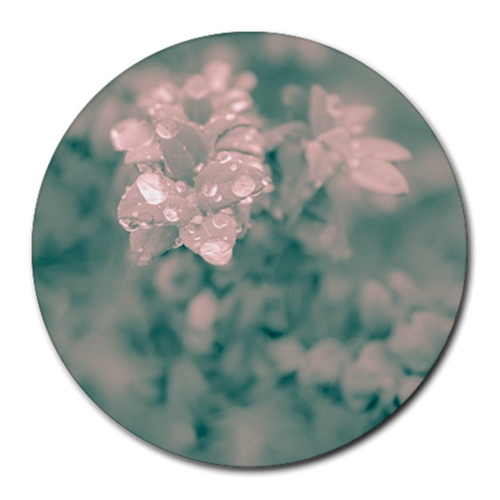 Surreal Floral Round Mousepads