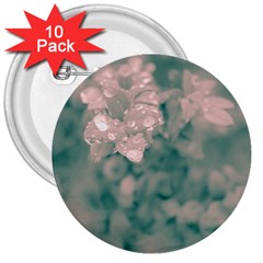 Surreal Floral 3  Buttons (10 Pack) 