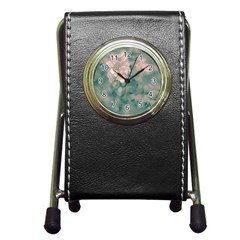 Surreal Floral Pen Holder Desk Clocks by dflcprints