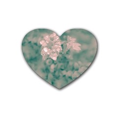 Surreal Floral Heart Coaster (4 Pack)  by dflcprints