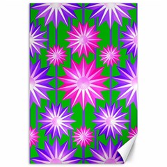 Stars Patterns Christmas Background Seamless Canvas 24  X 36  by Nexatart