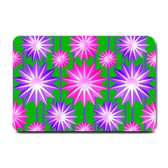 Stars Patterns Christmas Background Seamless Small Doormat  by Nexatart