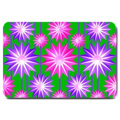 Stars Patterns Christmas Background Seamless Large Doormat  by Nexatart