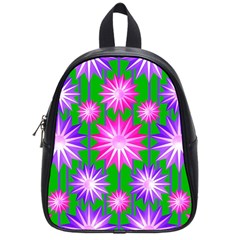 Stars Patterns Christmas Background Seamless School Bags (small)  by Nexatart