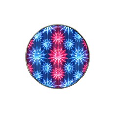 Stars Patterns Christmas Background Seamless Hat Clip Ball Marker by Nexatart