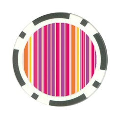 Stripes Colorful Background Pattern Poker Chip Card Guard (10 Pack) by Nexatart