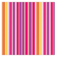 Stripes Colorful Background Pattern Large Satin Scarf (square) by Nexatart