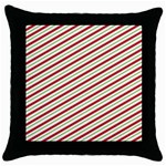 Stripes Striped Design Pattern Throw Pillow Case (Black) Front