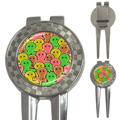 Sweet Dessert Food Gingerbread Men 3-in-1 Golf Divots by Nexatart