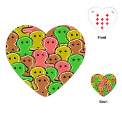 Sweet Dessert Food Gingerbread Men Playing Cards (heart)  by Nexatart