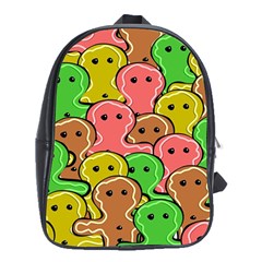 Sweet Dessert Food Gingerbread Men School Bags (xl)  by Nexatart