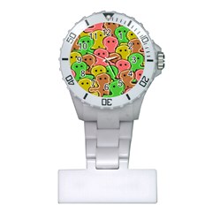 Sweet Dessert Food Gingerbread Men Plastic Nurses Watch by Nexatart