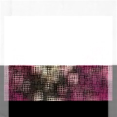 Stylized Rose Pattern Paper, Cream And Black Rectangular Jigsaw Puzzl by Nexatart