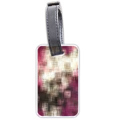 Stylized Rose Pattern Paper, Cream And Black Luggage Tags (one Side)  by Nexatart